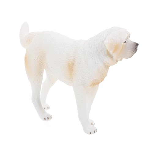 NOLITOY Kleines PVC Hundemodell Stubenrein Stehende Hunderasse Figur Lernspielzeug Dekoratives Haustier Ornament für Zuhause und Büro von NOLITOY
