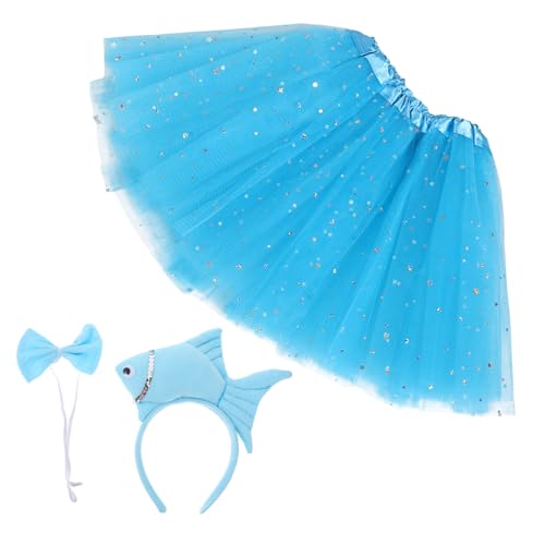 NOLITOY Kostümset für Meerestieren Plüsch Goldfisch Stirnband und Tüllrock für Halloween Cosplay und Alltag Fördert Kreativität und Fantasie NOLITOY Kostümset für Meerestieren Plüsch Goldfisch Stirnband und Tüllrock für Halloween Cosplay und Alltag Fördert Kreativität und Fantasie von NOLITOY