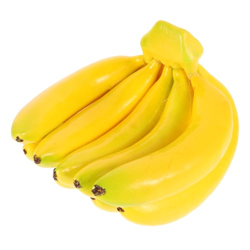 NOLITOY Künstliche Banane Deko Realistische Bananen Dekoration für Tisch Küche Bananenbündel Vielseitig Einsetzbar für Hochzeiten Partys und Wohnräume Detailreiche Verarbeitung und von NOLITOY