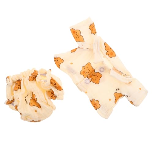 NOLITOY Kuschelige Bärenkleidung mit Süßen Accessoires für Stofftiere Weiche Schlafanzug Outfits für Kuscheltiere und Puppen Komfortabel und Dekorativ NOLITOY Kuschelige Bärenkleidung mit Süßen Accessoires für Stofftiere Weiche Schlafanzug Outfits für Kuscheltiere und Puppen Komfortabel und Dekorativ von NOLITOY