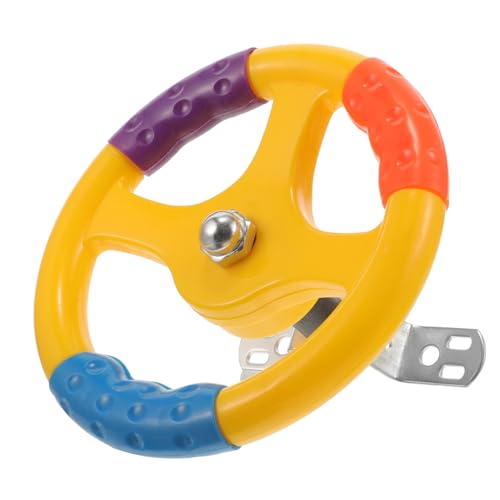 NOLITOY Lenkrad Spiel Lenkrad Outdoor Auto Kinderräder Kleine Schaukel Kleinkind Kunststoff Lenkrad Lenkrad Simulation Lenkrad Metall von NOLITOY