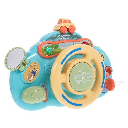 NOLITOY Lernspielzeug Lenkrad mit Licht und Hupe Realistische Autofahrt Simulation Babyspielzeug für Sensorisches und Beschäftigung Unterwegs von NOLITOY
