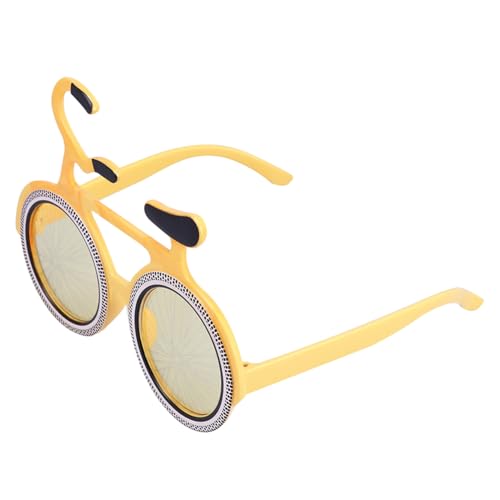 NOLITOY Lustige Fahrrad partybrille Gelb Leichte Novelty Sonnenbrille als Foto requisite für Geburtstage Sommerpartys Halloween und Freundetreffen Bequeme Trageweise NOLITOY Lustige Fahrrad partybrille Gelb Leichte Novelty Sonnenbrille als Foto requisite für Geburtstage Sommerpartys Halloween und Freundetreffen Bequeme Trageweise von NOLITOY