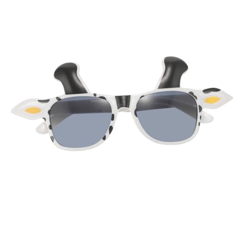 NOLITOY Lustige Kuh Sonnenbrille PC Leichte Bequeme Partybrille für Cosplay Mottopartys Halloween Stilvolle Accessoires für Unvergessliche Langlebig von NOLITOY