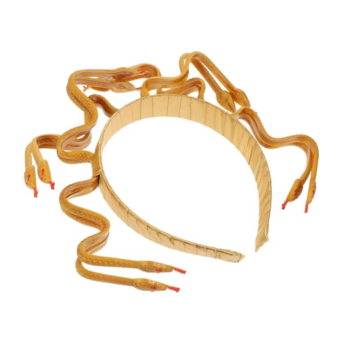NOLITOY Medusa Schlangen Kopfschmuck Goldener Cosplay Party Haarschmuck Griechische Göttin Karneval Halloween Fasching Zubehör für Frauen Mädchen NOLITOY Medusa Schlangen Kopfschmuck Goldener Cosplay Party Haarschmuck Griechische Göttin Karneval Halloween Fasching Zubehör für Frauen Mädchen von NOLITOY