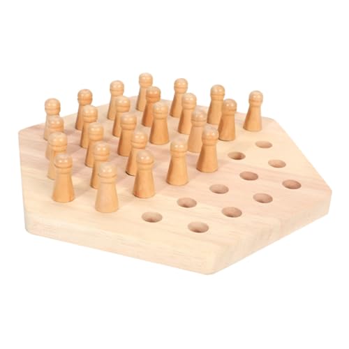 NOLITOY Memory Schachspiel Holzspielzeug Ab Jahre Pädagogisches Gedächtnistraining Handliches Montessori Lernspiel für Konzentrations und Intelligenzförderung Robustes Eltern Junge von NOLITOY