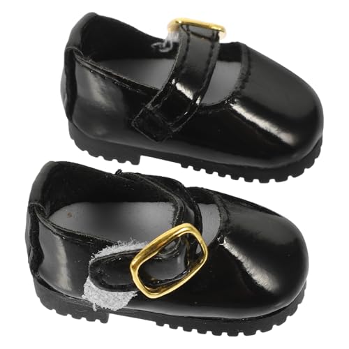 NOLITOY Mini Bjd Puppenschuhe Schwarz Leder Doll Dress Up Shoes für Gelenkpuppe Dekorative Mädchenpuppenschuhe mit Feiner Verarbeitung und Komfortablem Tragegefühl NOLITOY Mini Bjd Puppenschuhe Schwarz Leder Doll Dress Up Shoes für Gelenkpuppe Dekorative Mädchenpuppenschuhe mit Feiner Verarbeitung und Komfortablem Tragegefühl von NOLITOY