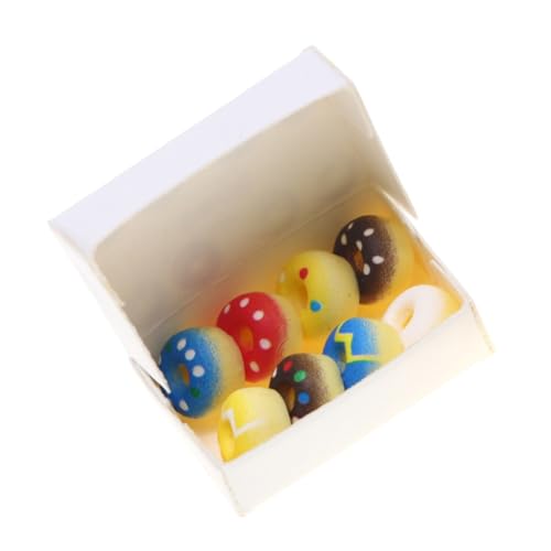 NOLITOY Mini Dollhouse Donuts Realistisch Gestaltete Miniatur Lebensmittel Farbenfrohe Spielküchen Deko Leicht und Tragbar für Rollenspiel für Familienaktivitäten und Puppenhausgestaltung NOLITOY Mini Dollhouse Donuts Realistisch Gestaltete Miniatur Lebensmittel Farbenfrohe Spielküchen Deko Leicht und Tragbar für Rollenspiel für Familienaktivitäten und Puppenhausgestaltung von NOLITOY