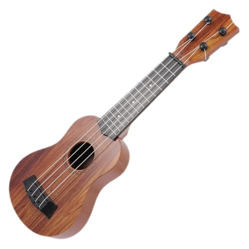 NOLITOY Mini Holz Ukulele für Simuliertes Pädagogisches Musikinstrument Robustes Lernspielzeug für Anfänger Geschenk und Dekoration für Jungen und Mädchen von NOLITOY