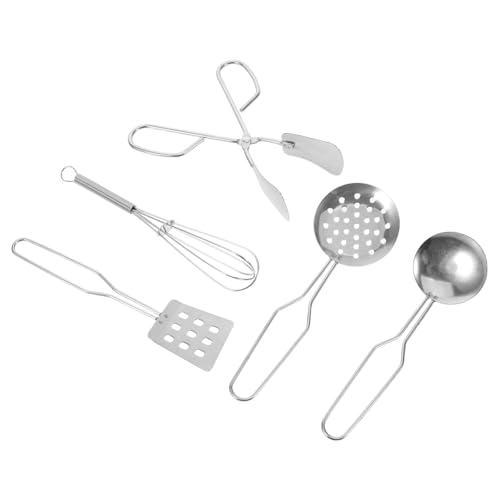 NOLITOY Mini Küchenutensilien Set Teilig Realistische Kochspielzeuge für Spatel Schöpflöffel Schneebesen und Zange für Rollenspiele und Motorische NOLITOY Mini Küchenutensilien Set Teilig Realistische Kochspielzeuge für Spatel Schöpflöffel Schneebesen und Zange für Rollenspiele und Motorische von NOLITOY