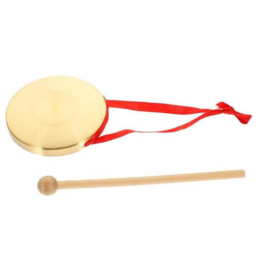 NOLITOY Mini Kupfer Gong Hand Gong Percussion Instrument aus Hochwertigem und Kupfer für Schule Festival Party Langebig und Handgefertigt NOLITOY Mini Kupfer Gong Hand Gong Percussion Instrument aus Hochwertigem und Kupfer für Schule Festival Party Langebig und Handgefertigt von NOLITOY
