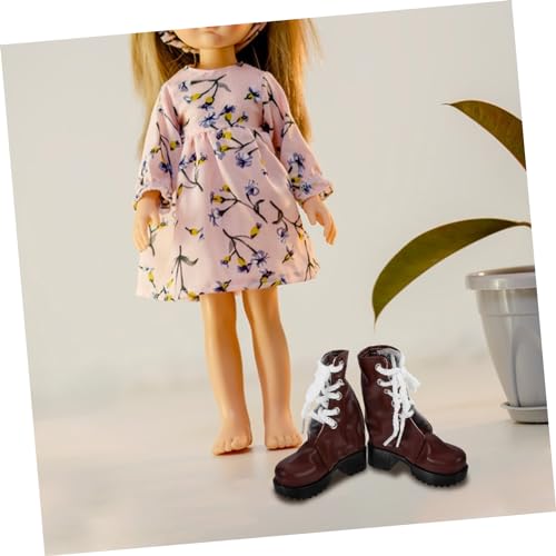 NOLITOY Mini Puppenstiefel Mini Schuhe für Puppenhaus Dekoration Puppenaccessoires Detailreiche Winterstiefel für Kostüme Zubehör für Kreatives und DIY von NOLITOY