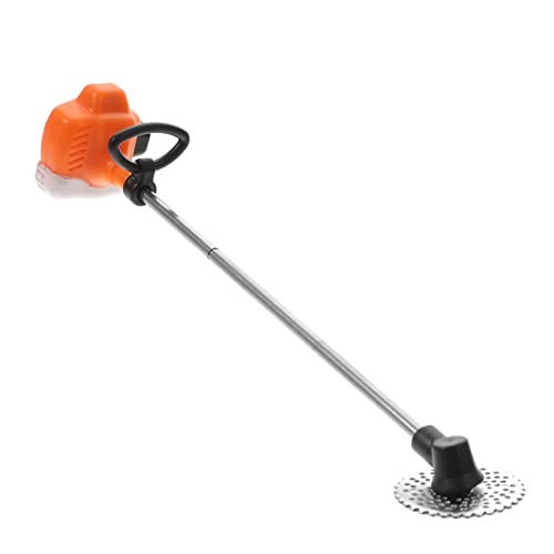 NOLITOY Mini -Rasenmähermodell Dekorative Rasenmäher Mikrolandschaft Dekoration Rasenmäher klein Miniatur Gras Puppenhaus Mini-Rasenmäher Puppenhaus-Rasenmäher-Modell PVC Orange von NOLITOY