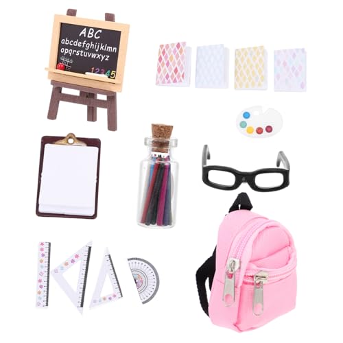 NOLITOY Mini Rucksack Modellset Interaktives für DIY Rollenspiel Zubehör für Puppenhäuser Kreatives Lernspielzeug Geeignet für Miniatur Sammler und DIY Enthusiasten NOLITOY Mini Rucksack Modellset Interaktives für DIY Rollenspiel Zubehör für Puppenhäuser Kreatives Lernspielzeug Geeignet für Miniatur Sammler und DIY Enthusiasten von NOLITOY
