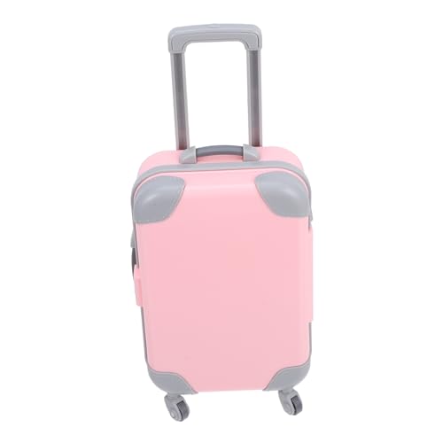 NOLITOY Mini Trolley Koffer Puppenhaus Zubehör Realistische Miniatur Reisesuitcase Rosa Dekorativer Aufbewahrungskoffer für Dollhouse Szenen und Puppen Stilvoll und Handlich NOLITOY Mini Trolley Koffer Puppenhaus Zubehör Realistische Miniatur Reisesuitcase Rosa Dekorativer Aufbewahrungskoffer für Dollhouse Szenen und Puppen Stilvoll und Handlich von NOLITOY