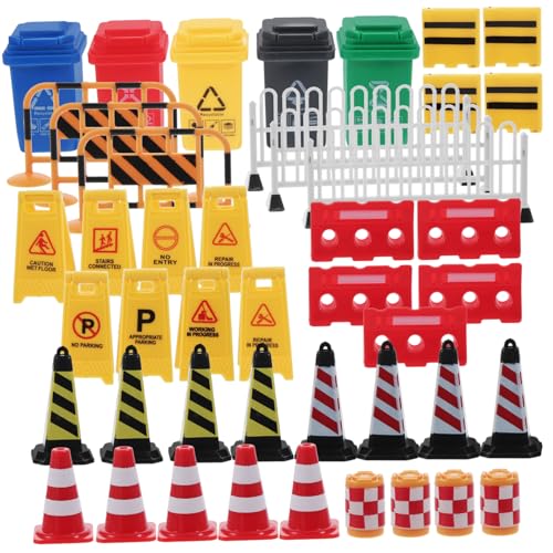 NOLITOY Mini Verkehrszeichen Spielset mit Realistischen Straßenschildern und Absperrungen Pädagogisches Lernspielzeug für Rollenspiele und Verkehrsunterricht im Kindergarten Hause NOLITOY Mini Verkehrszeichen Spielset mit Realistischen Straßenschildern und Absperrungen Pädagogisches Lernspielzeug für Rollenspiele und Verkehrsunterricht im Kindergarten Hause von NOLITOY