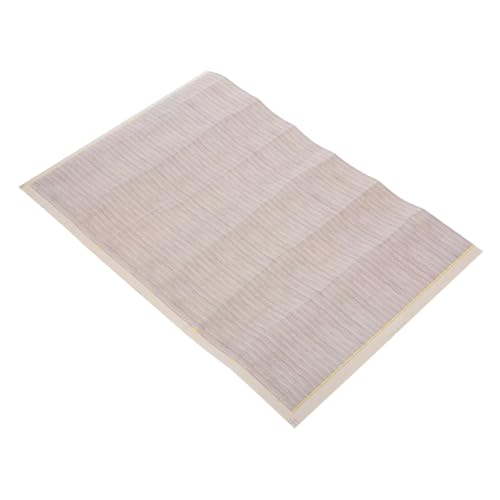 NOLITOY Miniatur Bodenbelag Aufkleber Selbstklebend Realistische Holzmaserung Zuschneidbar Dekorativ für Puppenhaus Mini Haus DIY Langlebiger Miniatur Fußboden Sticker von NOLITOY