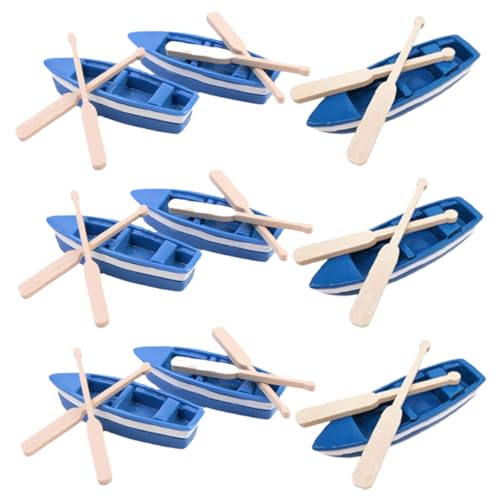 NOLITOY Miniatur Boot Modellset mit Paddeln Teiliges DIY Strand Mikro Landschaft Dekoration für Puppenhaus und Garten Blaue Resin Boote für Kreative Strandthemen Gestaltung NOLITOY Miniatur Boot Modellset mit Paddeln Teiliges DIY Strand Mikro Landschaft Dekoration für Puppenhaus und Garten Blaue Resin Boote für Kreative Strandthemen Gestaltung von NOLITOY