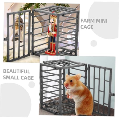 NOLITOY Miniatur Farmzaun Modellkäfig aus Realistisches Mini Tierkäfig für Puppenhaus Kreatives Kleines Gehege Ornament für Sammler und Wohnaccessoires NOLITOY Miniatur Farmzaun Modellkäfig aus Realistisches Mini Tierkäfig für Puppenhaus Kreatives Kleines Gehege Ornament für Sammler und Wohnaccessoires von NOLITOY