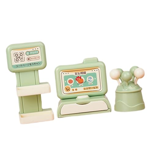 NOLITOY Miniatur Kassen Kunststoff Simulation Kasse für Kaufladen Puppenhaus Dekoration Realistisches Design Sicher und Stabil von NOLITOY