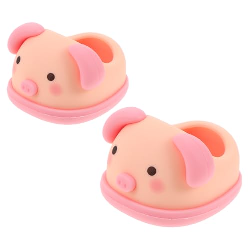 NOLITOY Miniatur Puppenschuhe mit Niedlichem Schweinedesign Weiches Material Leicht Auszuziehen als Puppenparty Accessoires und Dekorative Mini Schuhe für Vielseitiges Rollenspiel NOLITOY Miniatur Puppenschuhe mit Niedlichem Schweinedesign Weiches Material Leicht Auszuziehen als Puppenparty Accessoires und Dekorative Mini Schuhe für Vielseitiges Rollenspiel von NOLITOY