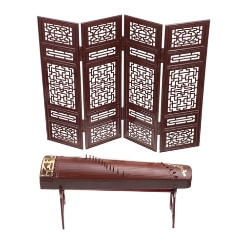NOLITOY Miniatur Retro Guzheng Teiligem Bildschirm und Gestell Cosplay Puppenzubehör Umweltfreundliche Deko für Fotoszenen und Kreative Kinderzimmergestaltung NOLITOY Miniatur Retro Guzheng Teiligem Bildschirm und Gestell Cosplay Puppenzubehör Umweltfreundliche Deko für Fotoszenen und Kreative Kinderzimmergestaltung von NOLITOY