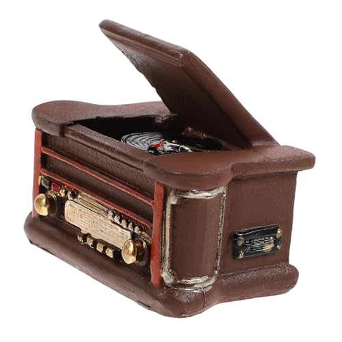 NOLITOY Miniatur Retro Plattenspieler aus Resin Miniatur Möbel für Puppenhaus Dekoration Langlebiges Realistisches Miniaturmodell für Wohnzimmer und Bar Handgefertigtes Sammlerobjekt NOLITOY Miniatur Retro Plattenspieler aus Resin Miniatur Möbel für Puppenhaus Dekoration Langlebiges Realistisches Miniaturmodell für Wohnzimmer und Bar Handgefertigtes Sammlerobjekt von NOLITOY