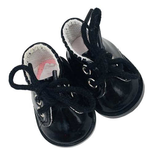 NOLITOY Miniatur Schwarze Puppenschuhe aus Robustem Material Realistische Kinderdoll zubehör Strapazierfähige Mini schuhdeko für Puppenhaus und Bastelprojekte NOLITOY Miniatur Schwarze Puppenschuhe aus Robustem Material Realistische Kinderdoll zubehör Strapazierfähige Mini schuhdeko für Puppenhaus und Bastelprojekte von NOLITOY