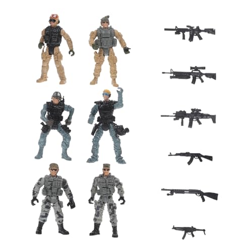 NOLITOY Miniatur Soldaten Figuren Teilig mit Realistischer Detailgestaltung Kompakt und Langlebig als Schreibtischdeko für Rollenspiele Militärische Miniaturfiguren für Sammler und Spiele von NOLITOY