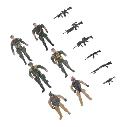 NOLITOY Miniatur Soldatenfiguren Kunststoff Militärmodelle für Sandtisch Deko Spiel Sammeln Robuste und Sichere Figuren für Sammler von NOLITOY
