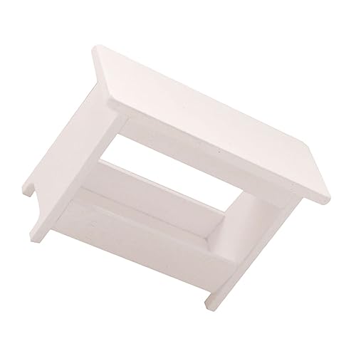 NOLITOY Miniaturhocker aus Leichtem Holz Detailreiches Mini Möbelstück für Puppenhäuser Miniatur Schrank und Aufbewahrung Weißes Miniatur Accessoire für Realistische Wohnraumdekoration von NOLITOY