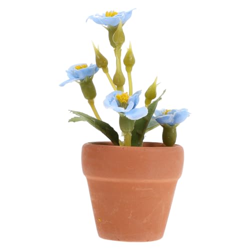 NOLITOY Miniaturpflanze Dekoration Mini Blumentopf Figur Puppenhaus Deko Realistische Glatte Oberfläche Lebendige Gestaltung für Kleine Häuser und Landschaften Kinderfreundlich Vielseitig von NOLITOY