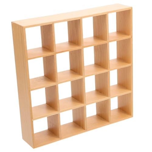 NOLITOY Miniaturregal für Puppenhaus Holz Aufbewahrungsregal Fächer Dekoration für Minihäuser Sicherer Holzmaterial für Kinderzimmer und Puppenstuben NOLITOY Miniaturregal für Puppenhaus Holz Aufbewahrungsregal Fächer Dekoration für Minihäuser Sicherer Holzmaterial für Kinderzimmer und Puppenstuben von NOLITOY