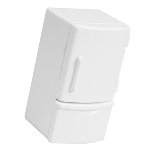 NOLITOY Minikühlschrank kinderküche Kitchen for mini+kühlschrank mini-kühlschrank mini khlschrank Zubehör im Maßstab 1:12 Möbel Puppe Gefrierschrank Miniaturen Plastik Weiß von NOLITOY