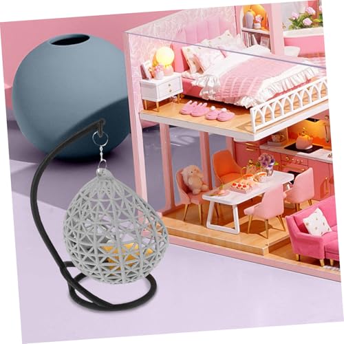 NOLITOY Modell Vielseitige DIY Dekoration und Puppenmöbel Handgefertigte Miniatur Schaukel für Puppenstube Kreatives Bastelzubehör für Puppenhaus Zubehör von NOLITOY