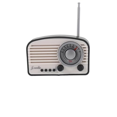 NOLITOY Modellradio Vintage Puppenhaus Miniaturen Vintage Puppenradio Desktop Statue Kleines Miniaturradio Puppenhaus Radiomodell Mini Mini Radio Mini von NOLITOY