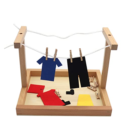 NOLITOY Montessori Holz Kleiderbügel Lernspielzeug für Praktisches Pädagogisches Trocken Kleider Natürlichem Holz Glatte Kanten Kindersicher Geschenk für Mädchen und Jungen NOLITOY Montessori Holz Kleiderbügel Lernspielzeug für Praktisches Pädagogisches Trocken Kleider Natürlichem Holz Glatte Kanten Kindersicher Geschenk für Mädchen und Jungen von NOLITOY