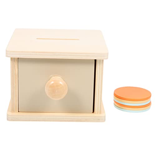 NOLITOY Montessori Holz Münzbox für Farbige zur Motorik und Hand Auge Koordination Pädagogisches Greifspielzeug für Kleinkinder zur Konzentrationsförderung NOLITOY Montessori Holz Münzbox für Farbige zur Motorik und Hand Auge Koordination Pädagogisches Greifspielzeug für Kleinkinder zur Konzentrationsförderung von NOLITOY