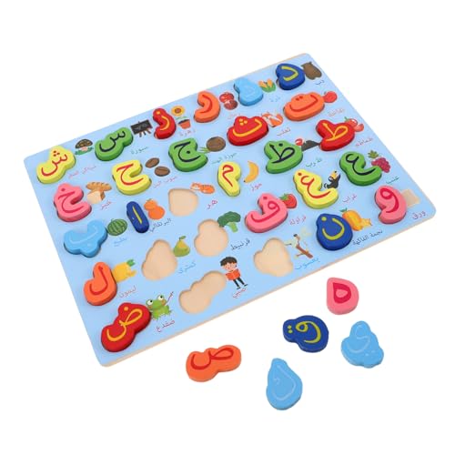 NOLITOY Montessori Holzpuzzle Buchstaben Mittelgroß Blau Arabisches Alphabet Lernspiel für Fördert Feinmotorik Buchstaben Erkennen Interaktives Matching für Eltern Junge Mädchen NOLITOY Montessori Holzpuzzle Buchstaben Mittelgroß Blau Arabisches Alphabet Lernspiel für Fördert Feinmotorik Buchstaben Erkennen Interaktives Matching für Eltern Junge Mädchen von NOLITOY