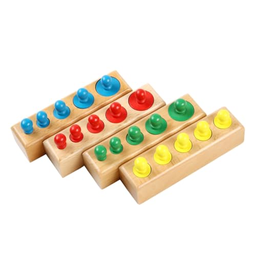 NOLITOY Montessori Holzspielzeug Bunte Noppen Zylinderblöcke Pädagogisch Fördernd für Kleinkinder Feinmotorik Koordination Spielerisch Lernen Ab Jahr NOLITOY Montessori Holzspielzeug Bunte Noppen Zylinderblöcke Pädagogisch Fördernd für Kleinkinder Feinmotorik Koordination Spielerisch Lernen Ab Jahr von NOLITOY