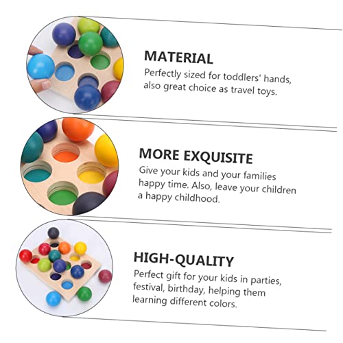 NOLITOY Montessori Holzspielzeug Rainbow Sortierball Farben Lernspielzeug Vorschule Motorik Holz Puzzle Montessori Lernspiel NOLITOY Montessori Holzspielzeug Rainbow Sortierball Farben Lernspielzeug Vorschule Motorik Holz Puzzle Montessori Lernspiel von NOLITOY