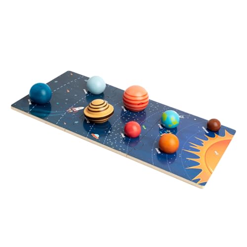 NOLITOY Montessori Solar System Puzzle Holzspielzeug für Jahre mit Farbiger Planetenform von Weltraum Formverständnis Lernspiel für Frühe Kognitive Entwicklung NOLITOY Montessori Solar System Puzzle Holzspielzeug für Jahre mit Farbiger Planetenform von Weltraum Formverständnis Lernspiel für Frühe Kognitive Entwicklung von NOLITOY