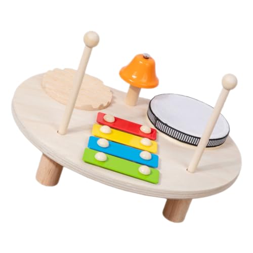 NOLITOY Multifunktionales Musikinstrument für Lustiges Holz Xylophon und Trommelset Interaktives zur Frühzeitigen Musikalischen für Jungen und Mädchen NOLITOY Multifunktionales Musikinstrument für Lustiges Holz Xylophon und Trommelset Interaktives zur Frühzeitigen Musikalischen für Jungen und Mädchen von NOLITOY