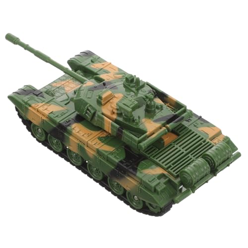 NOLITOY Modell Panzer Spielzeug Für Junge Mädchen Simulation Militärpanzer Panzer Auto Panzerspielzeug Tarngrün Kinderpanzer Militärschlacht Panzermodell von NOLITOY