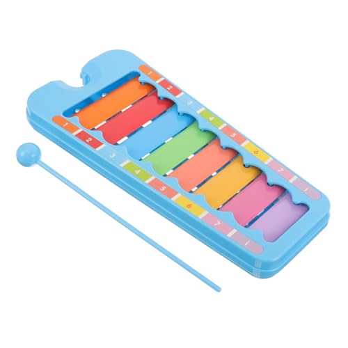 NOLITOY Percussion Piano Toy Handgeschlagenes Glockenspiel für Ab Jahre Farbenfrohes Musikspielzeug mit Robustem Material Klarem Klang und Praktischem Tragbarem Design Zufällige Farbe von NOLITOY