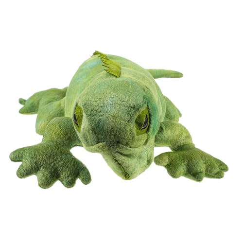 NOLITOY Plüsch Chamäleon Kuscheltier Weiches Farbenfrohes Reptil für Realistisches Angenehmes Stofftier zum Liebhaben und Dekorieren Grüner Langschwanz von NOLITOY