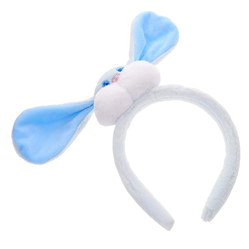 NOLITOY Plüsch Haarreif mit Hasenohren Niedlicher Cartoon Haarreifen für Karneval Ostern oder Partys Weicher Bequemer Hautfreundlicher Kopfschmuck für Cosplay und Festliche Anlässe von NOLITOY