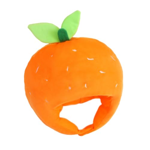 NOLITOY Plüsch Orangenschalen Kostümhut Weiche Frucht Kopfbedeckung für Bühnenauftritte Foto Requisiten und Partys Vielseitiges Festival Accessoire für Sportliche Events und Themenfeiern NOLITOY Plüsch Orangenschalen Kostümhut Weiche Frucht Kopfbedeckung für Bühnenauftritte Foto Requisiten und Partys Vielseitiges Festival Accessoire für Sportliche Events und Themenfeiern von NOLITOY