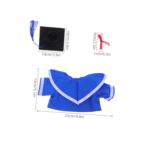 NOLITOY Plüschbär Abschlusskostüm mit Hut und Robe Weiches Stofftier Outfit für Abschlussfeier Dekoration Bachelor Puppenkleidung für Kuscheltiere Teiliges NOLITOY Plüschbär Abschlusskostüm mit Hut und Robe Weiches Stofftier Outfit für Abschlussfeier Dekoration Bachelor Puppenkleidung für Kuscheltiere Teiliges von NOLITOY