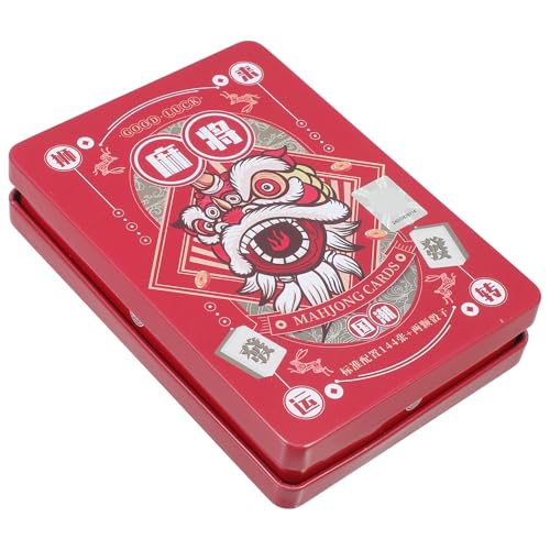 NOLITOY Praktisches Mahjong Kartenset Teilig Reisegröße Leicht Tragbar für Party Freizeit Spielspaß Chinesisches Traditionelles Gesellschaftsspiel NOLITOY Praktisches Mahjong Kartenset Teilig Reisegröße Leicht Tragbar für Party Freizeit Spielspaß Chinesisches Traditionelles Gesellschaftsspiel von NOLITOY